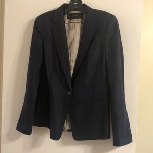 Navy Blue Linen Zara Blazer  size:medium